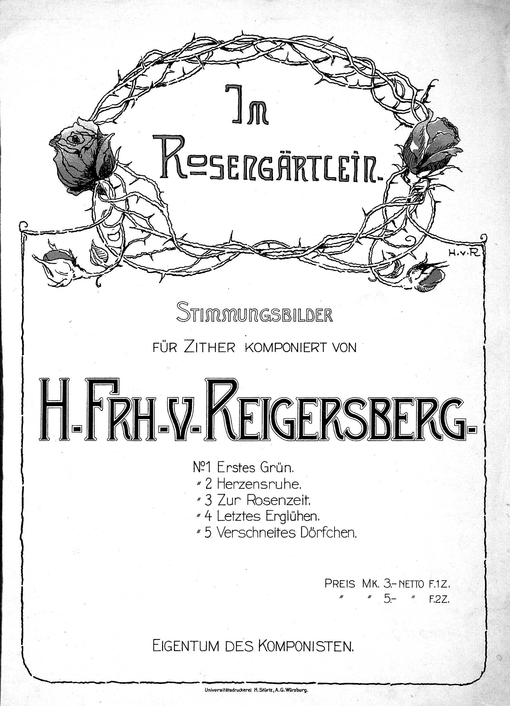 Deckblatt Im Rosengärtlein