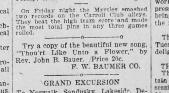 Annonce F.W. Baumer Co.