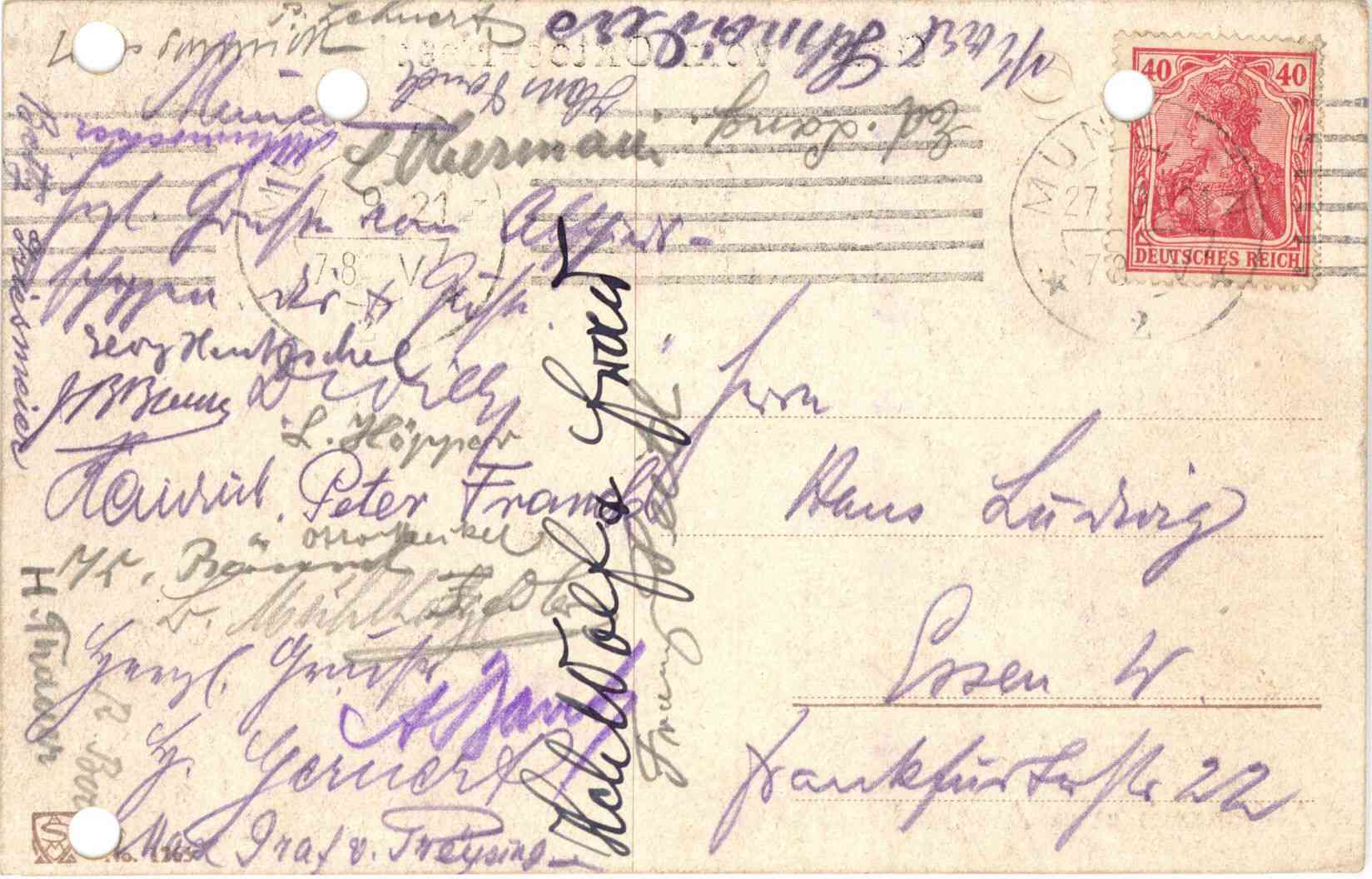 Postkarte Rückseite